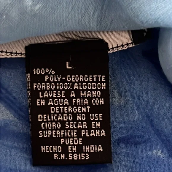 Chaundry Made in India Blue Beaded Floral Midi Dress - Picture 8 of 12